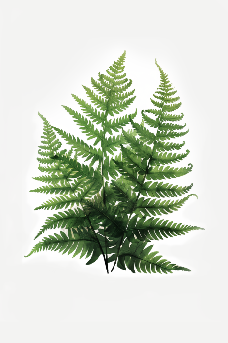 Poster Botanische illustratie van groene varens
