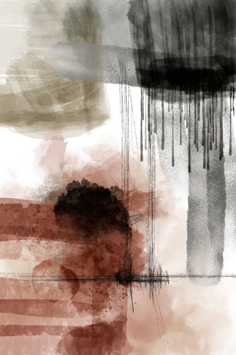 Poster Een schilderachtige achtergrond in aardse tinten