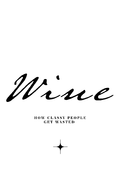 Poster Wijnmotieven in typografie