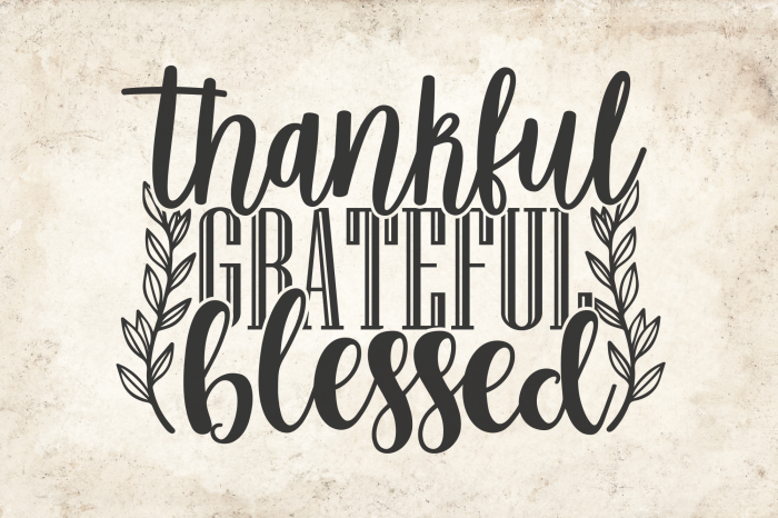 Poster Typografie met een dankbaarheidsmotief