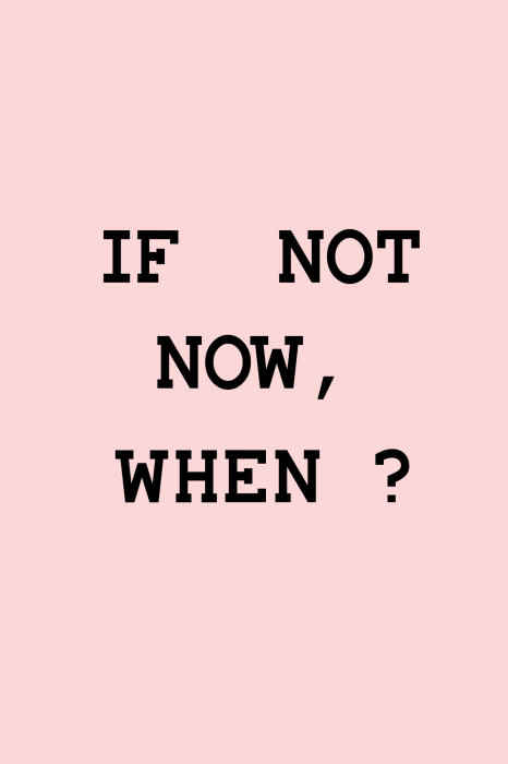 Poster Motiverende tekst op een roze achtergrond