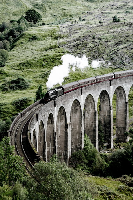 Poster Historische architectuur van de spoorbrug