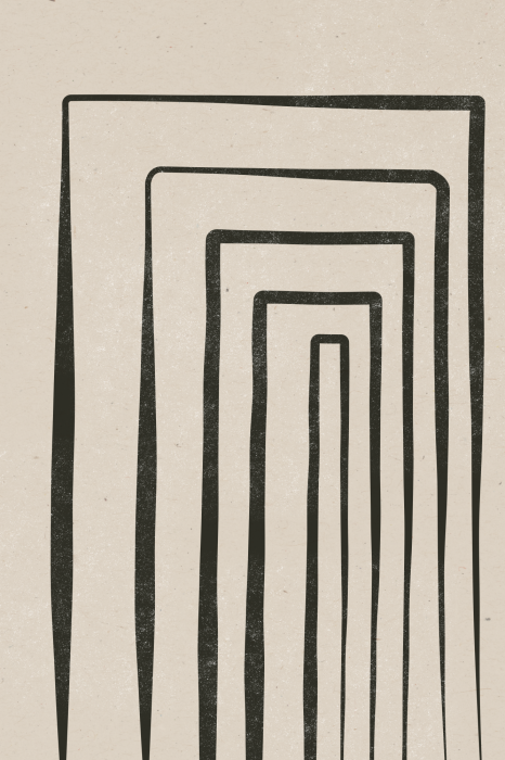 Poster Geometrische retro-illustratie met rechthoeken