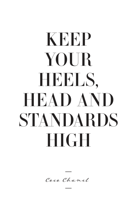 Poster Een elegante inscriptie van Coco Chanel-klasse