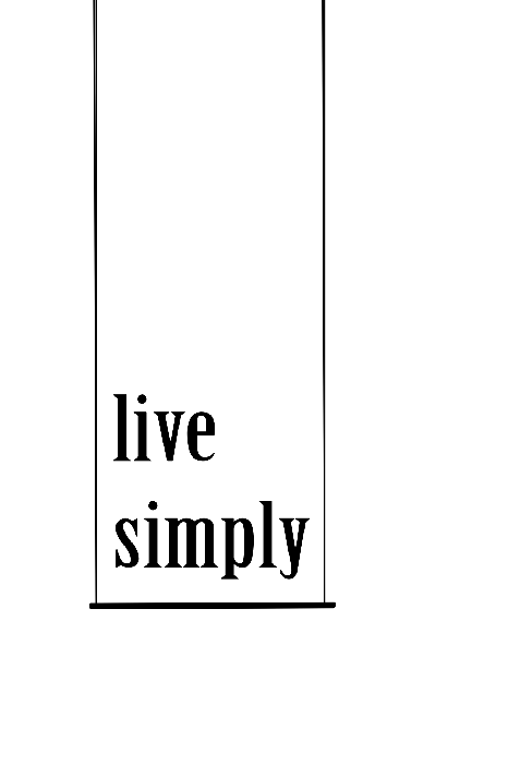 Poster Grafische vormgeving met een minimalistisch motto
