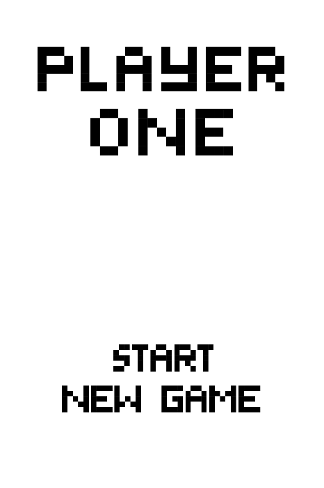 Poster Witte gaming graphics met tekst