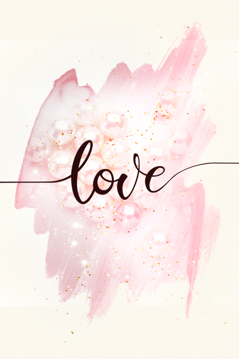 Poster Romantische afbeelding met een liefdesthema