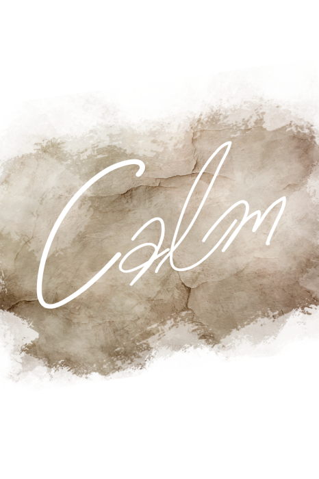 Poster Een subtiel vredesmotief in beige