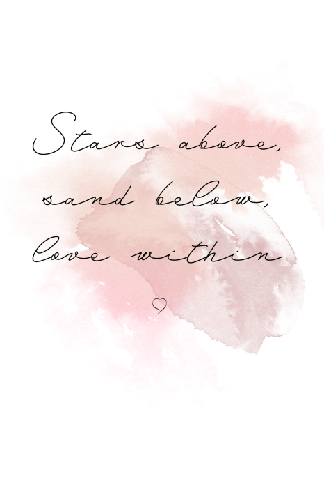 Poster Romantisch pastelmotief met een hart