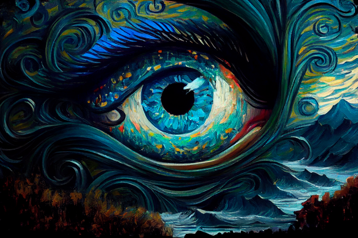 Poster Het uiterlijk van de elementen zee en lucht