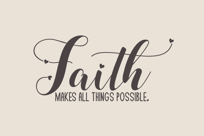 Poster Fijne religieuze inscriptie