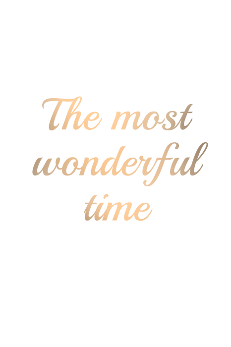 Poster Gouden letters in een kerstmotief