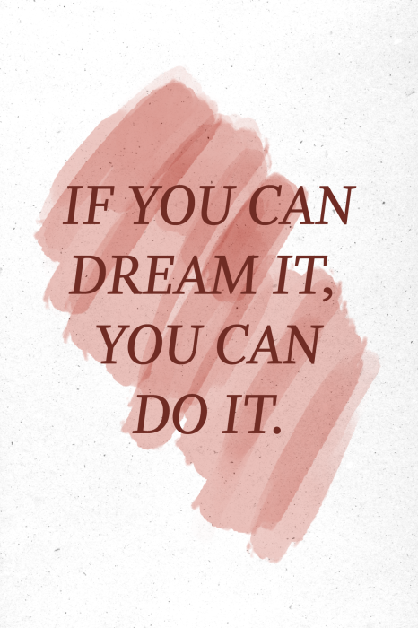 Poster Motiverende tekst in pasteltinten