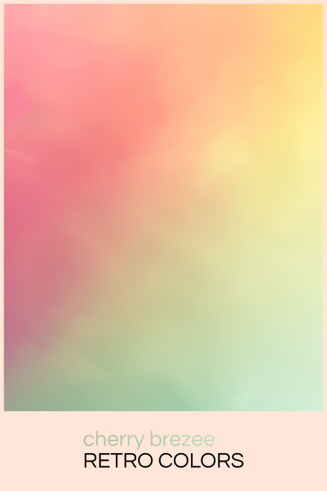 Poster Een delicate, wazige achtergrond met een retro-gevoel