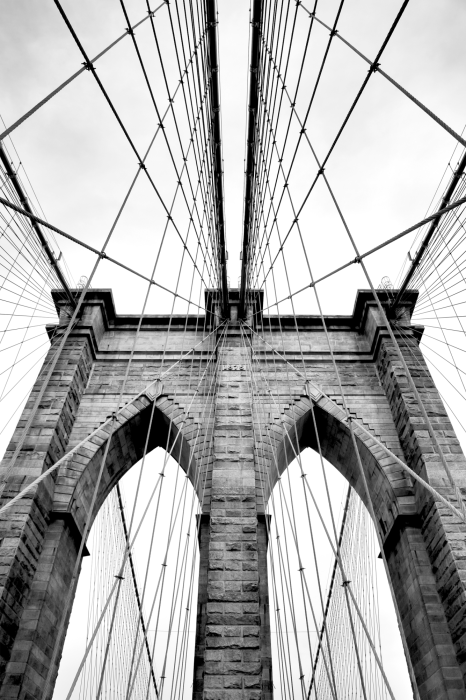 Poster Symmetrische compositie van de brugbogen