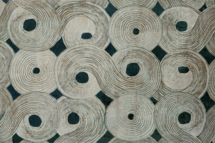 Poster Compositie met spiraalvormige touwen