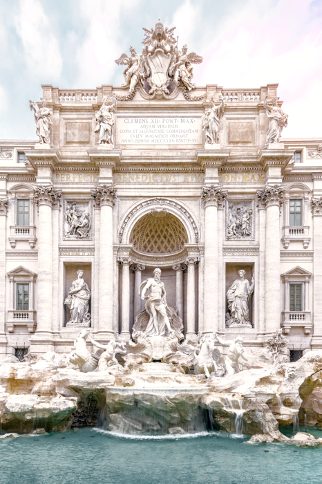 Poster Klassieke Romeinse fontein