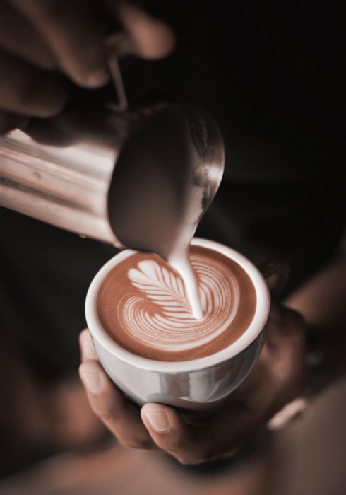 Poster Kaffeetasse Fotografie im Vintage-Stil