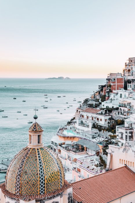 Poster Blick auf die Amalfiküste