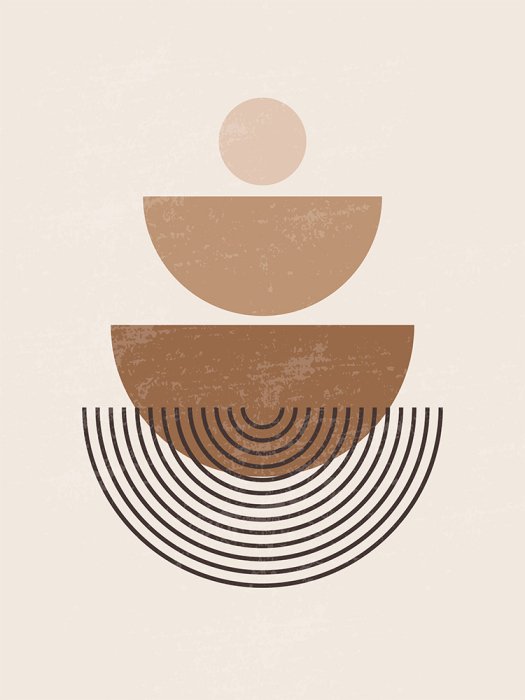 Poster Geometrische Minimalismus-Komposition