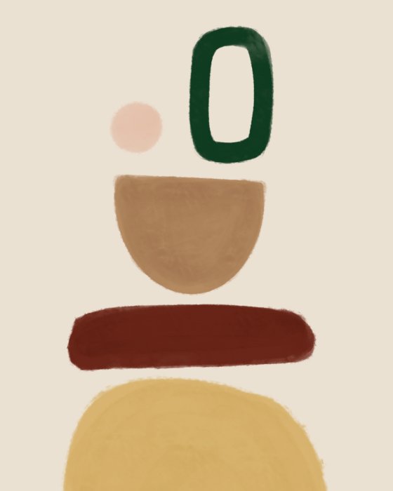 Poster Geometrisches Muster im nordischen Stil