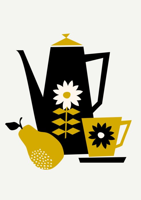 Poster Perenkan en -beker