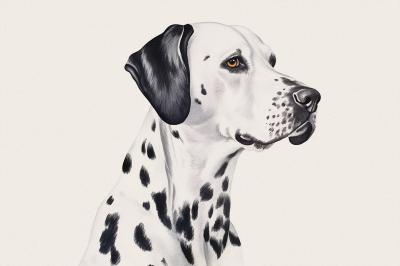 Fotobehang Dalmatiër op portretfoto