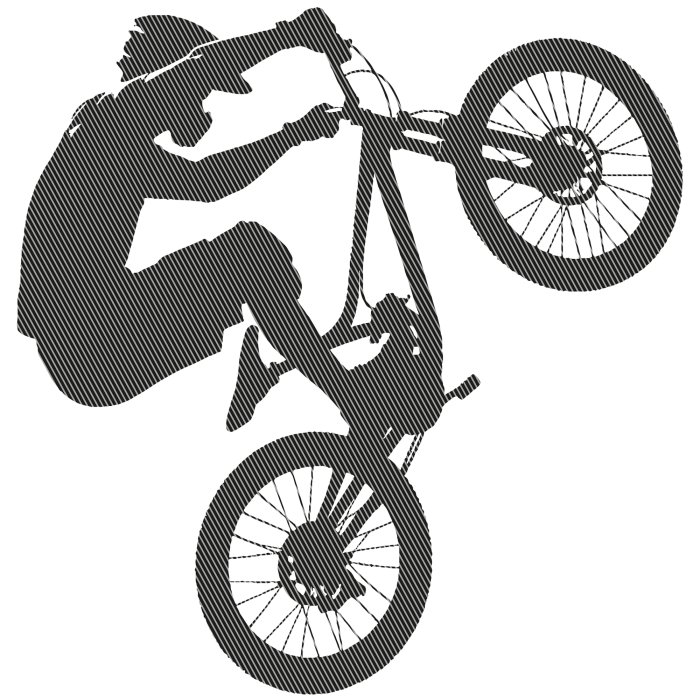 Sticker Competitieve BMX-fietser