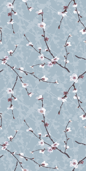 Behang Japanse bloemschikking