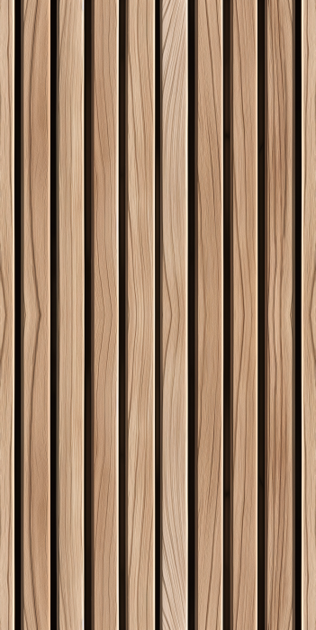 Behang Smalle lamellenwandpaneel