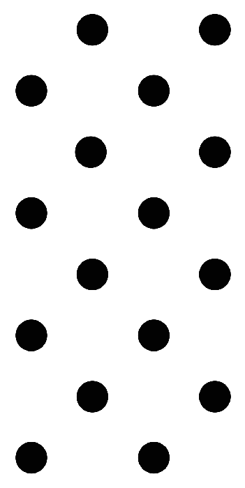 Behang Grote zwarte stippen op een witte achtergrond