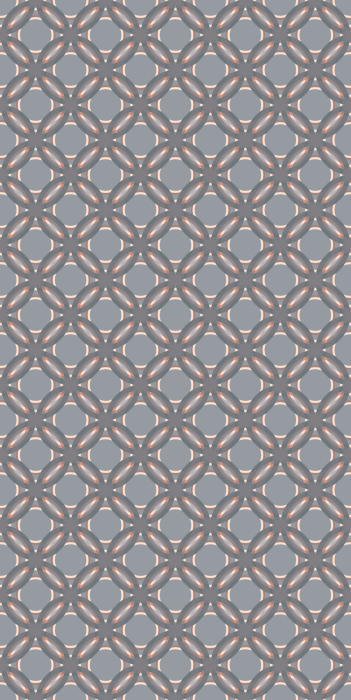 Behang Patroon met in elkaar verweven cirkels