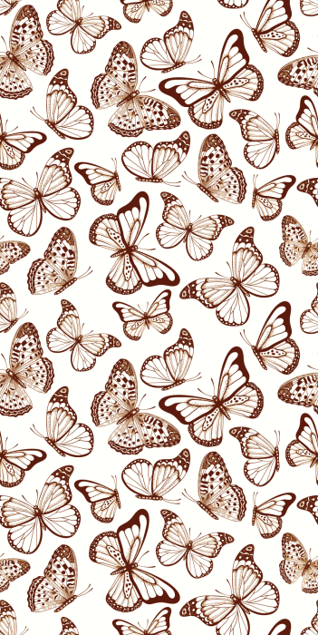 Behang Een elegante compositie van vlinders