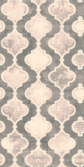 Behang Decoratieve vormen op beton