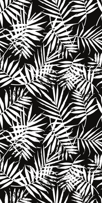 Behang Monochroom bladerwoud