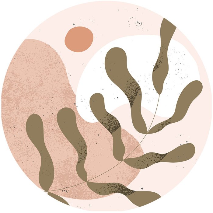 Sticker Blatt in Erdfarben