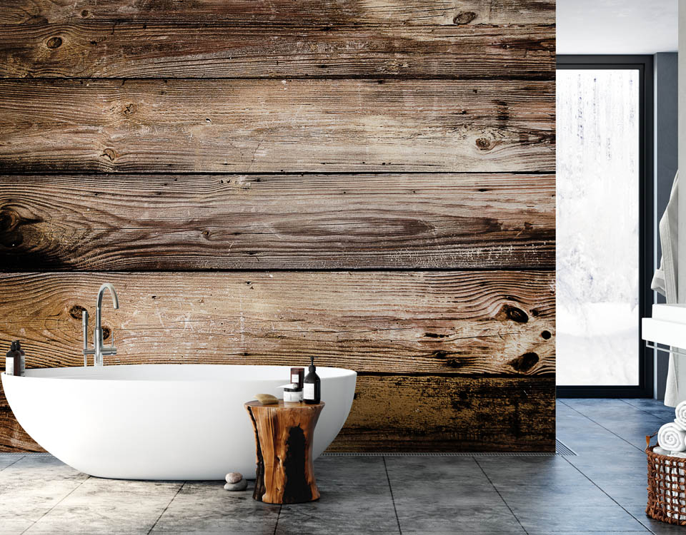 Fotobehang mistig landschap