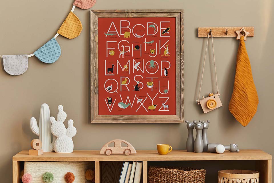 Poster Dieren alfabet