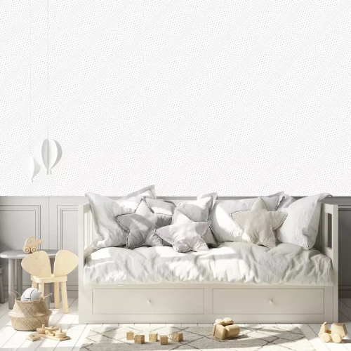 Behang Ruimtelijke vierkanten en stippen