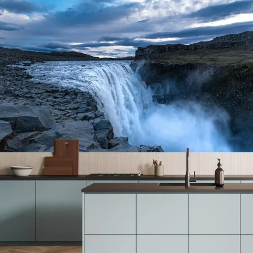 Fotobehang Dettifoss, IJsland