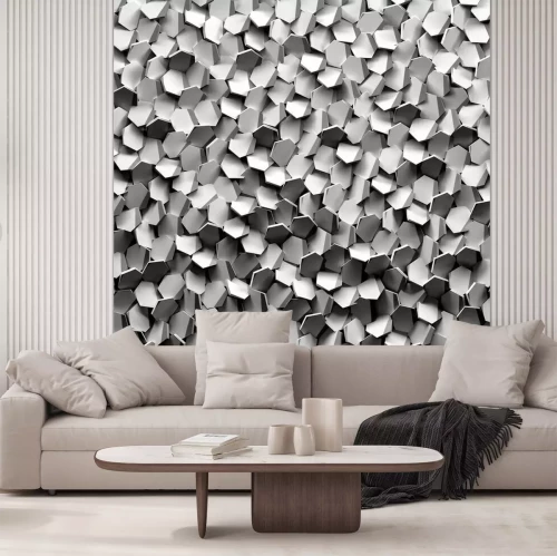 Fotobehang Tegels met 3D-effect