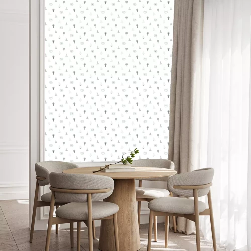 Behang Vector naadloos scandinavisch patroon