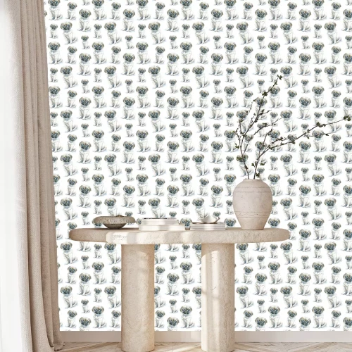 Behang Geschetste mops honden