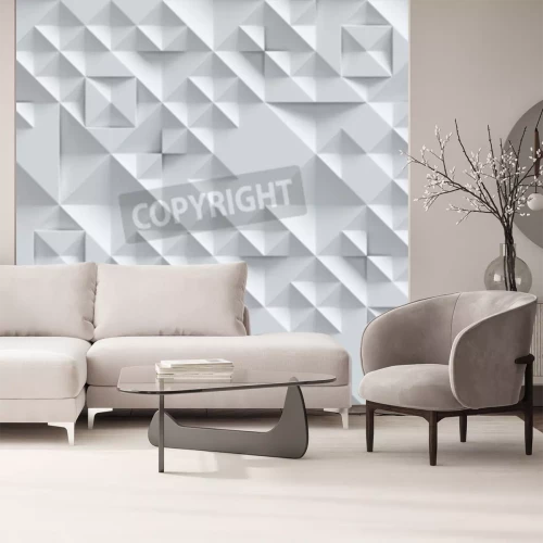 Fotobehang Geometrisch 3D patroon