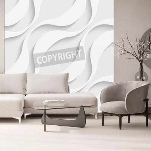 Fotobehang 3D golven