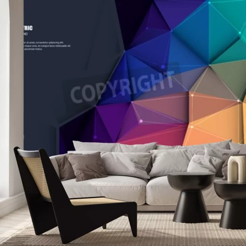 Fotobehang Kleurrijk 3D patroon