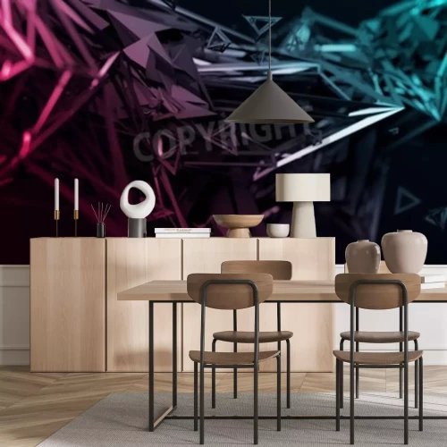 Fotobehang Chaotisch 3D patroon