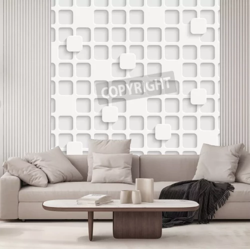 Fotobehang Vierkant 3D patroon
