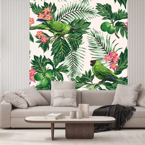 Fotobehang Illustratie met de natuur