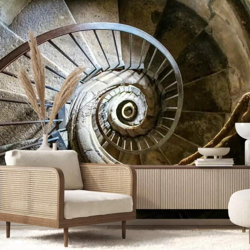 Fotobehang Wenteltrap